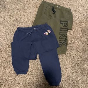 Two Victoria’s Secret Sweat Capris